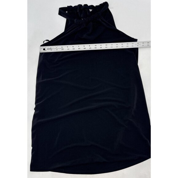 NWT Green Envelope Dress Women's‎ Sm Black Sleeveless Bow Tie Neckline Made USA - Picture 10 of 10